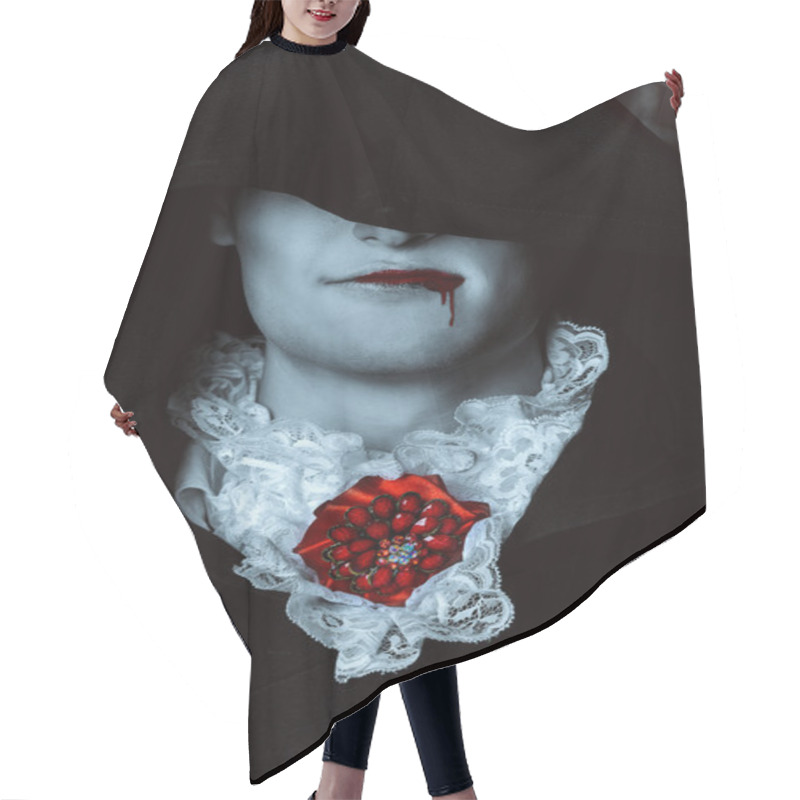 Personality  In Hell Blood Hair Cutting Cape