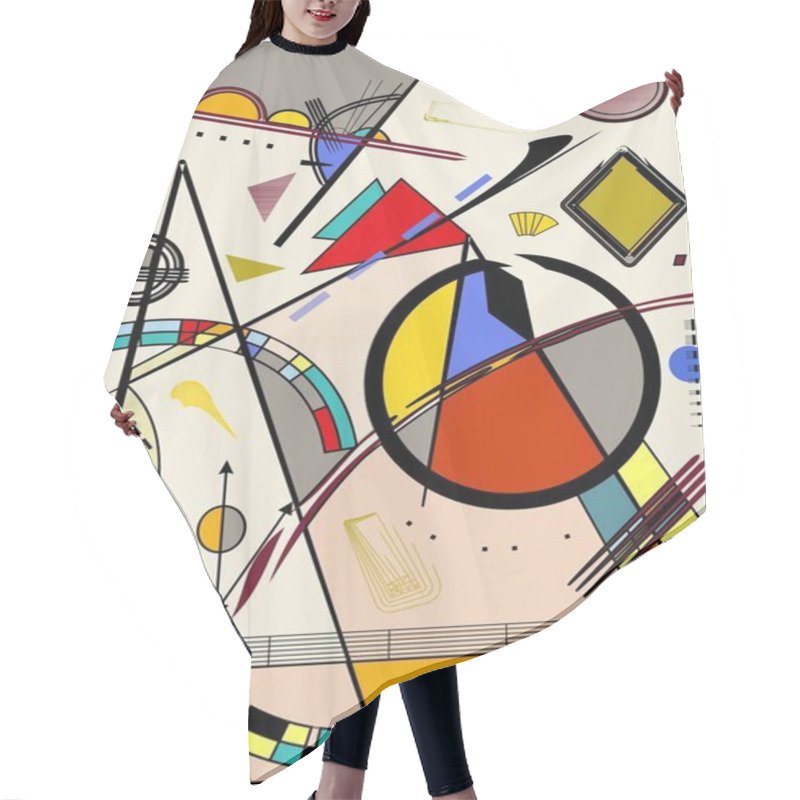 Personality  Abstract  Light  Background ,inspired By The  Painter Kandinsky Hair Cutting Cape