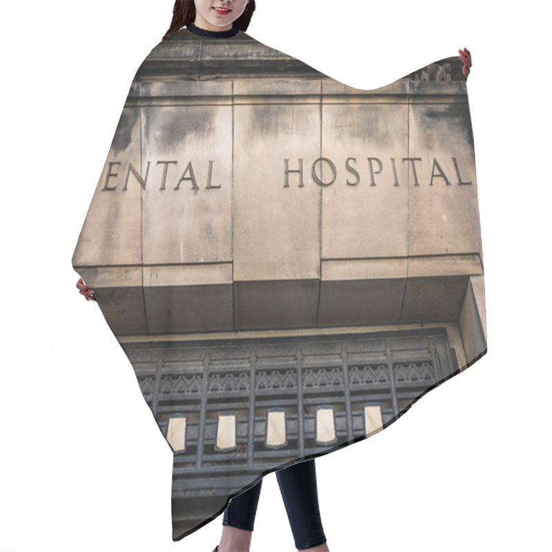 Personality  Old Mental Hospital Sign Hair Cutting Cape