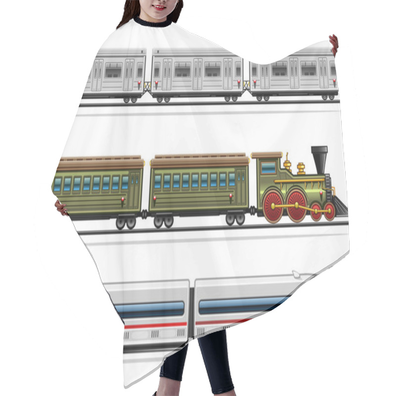 Personality  Railway Transport Collection Hair Cutting Cape