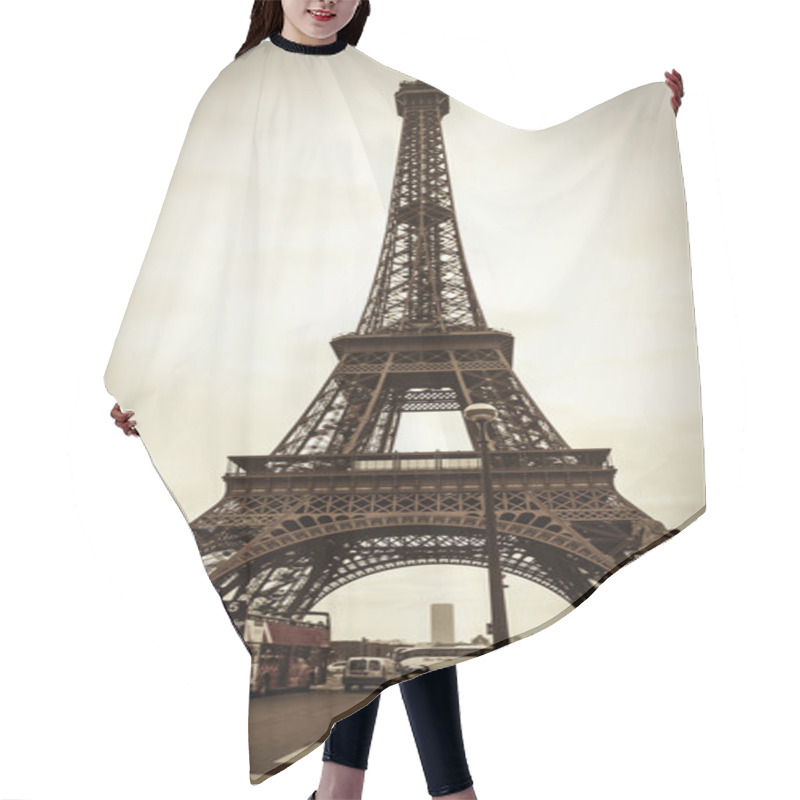 Personality  Parisian Street Scene Hair Cutting Cape