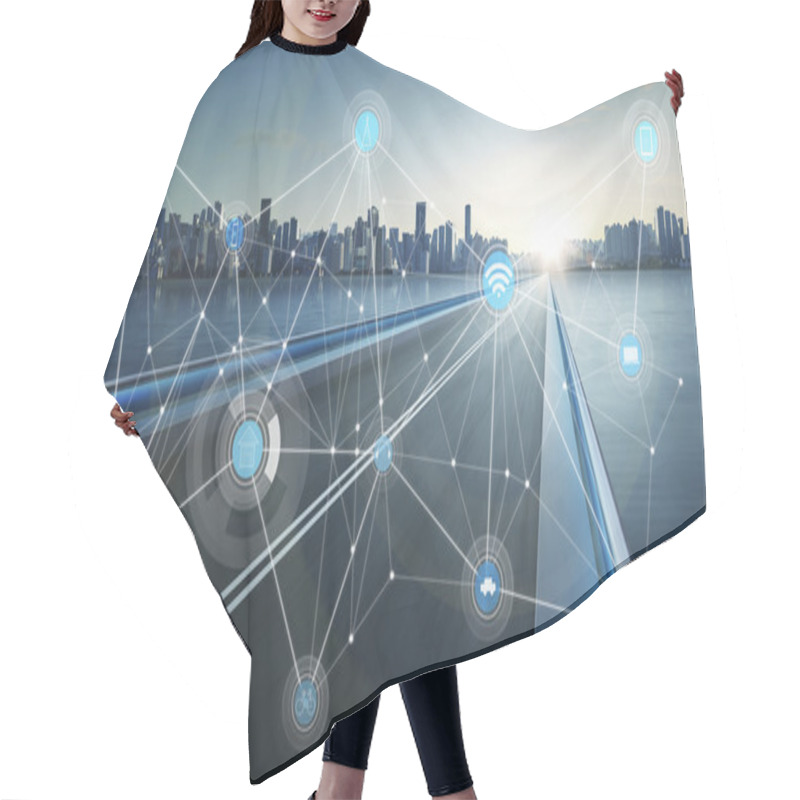 Personality  Smart City Infrastructure Hair Cutting Cape