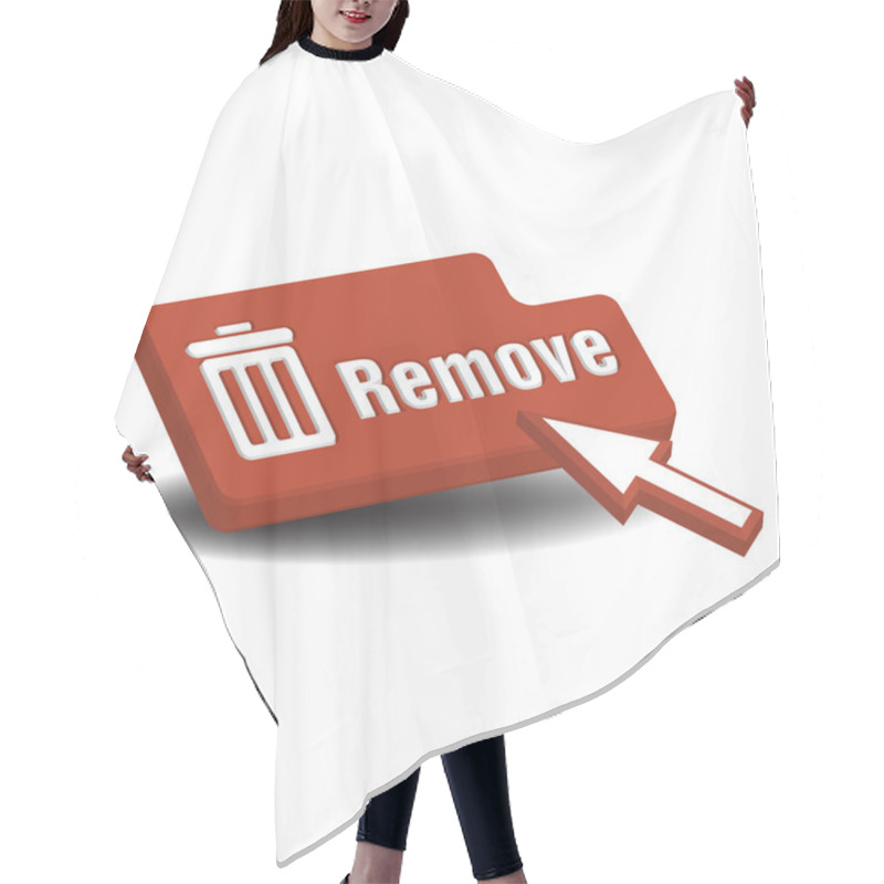 Personality  Remove Button Hair Cutting Cape