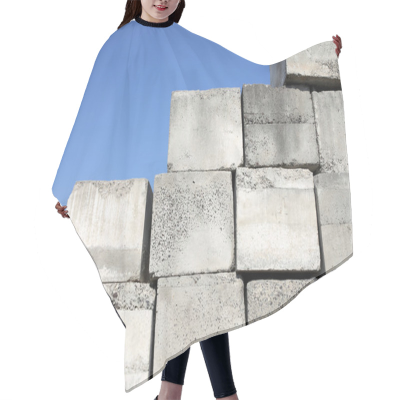 Personality  Concrete Block Hair Cutting Cape