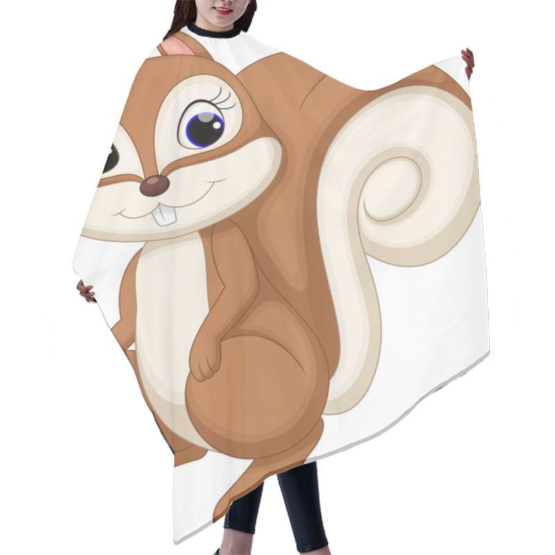 Personality  Cute Squirrel Cartoon Hair Cutting Cape