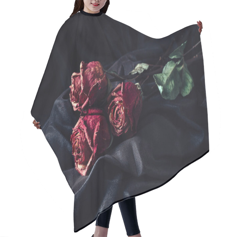 Personality  Three Dry Roses Hair Cutting Cape