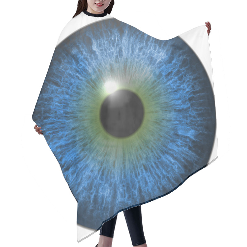 Personality  Eye Iris Generated Hires Texture Hair Cutting Cape