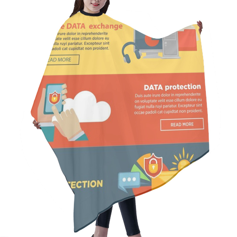 Personality  Secure Data Exchange And Protection Program Hair Cutting Cape