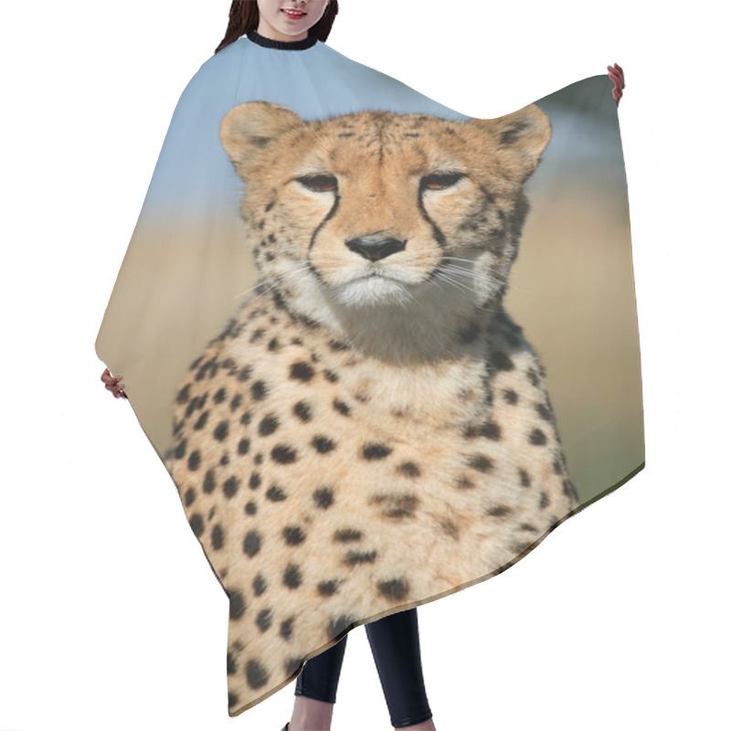 Personality  Cheetah Portrait Hair Cutting Cape