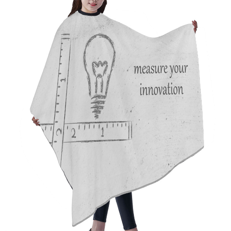 Personality  Measure Your Innovation Hair Cutting Cape