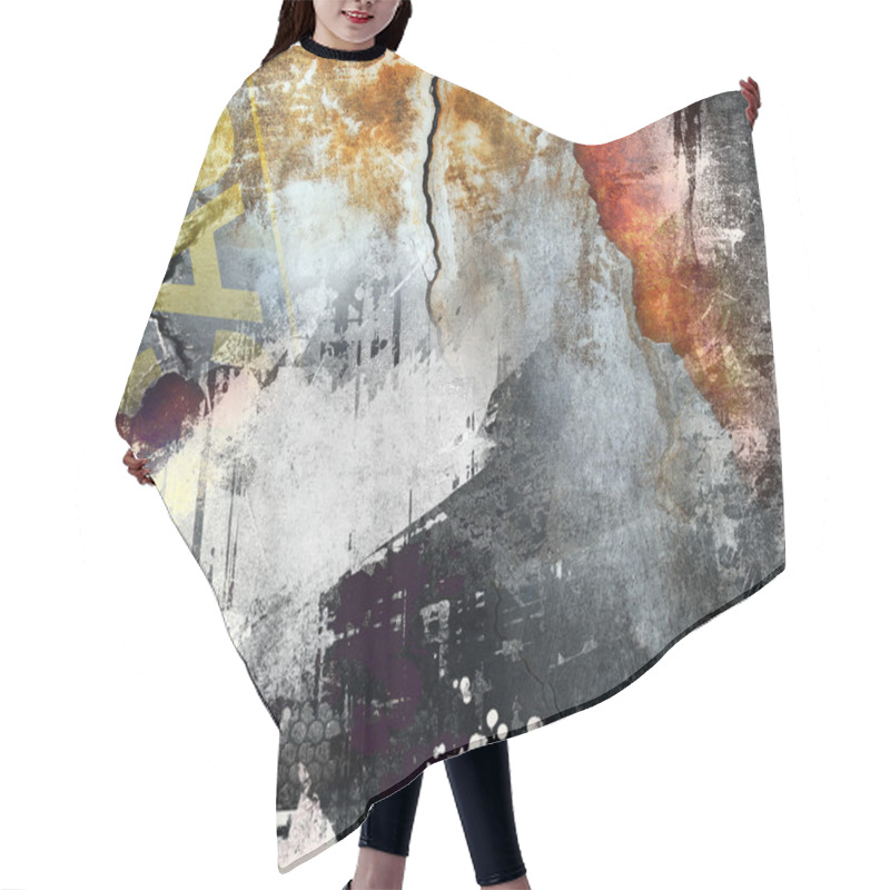 Personality  Cracked Wall Hair Cutting Cape