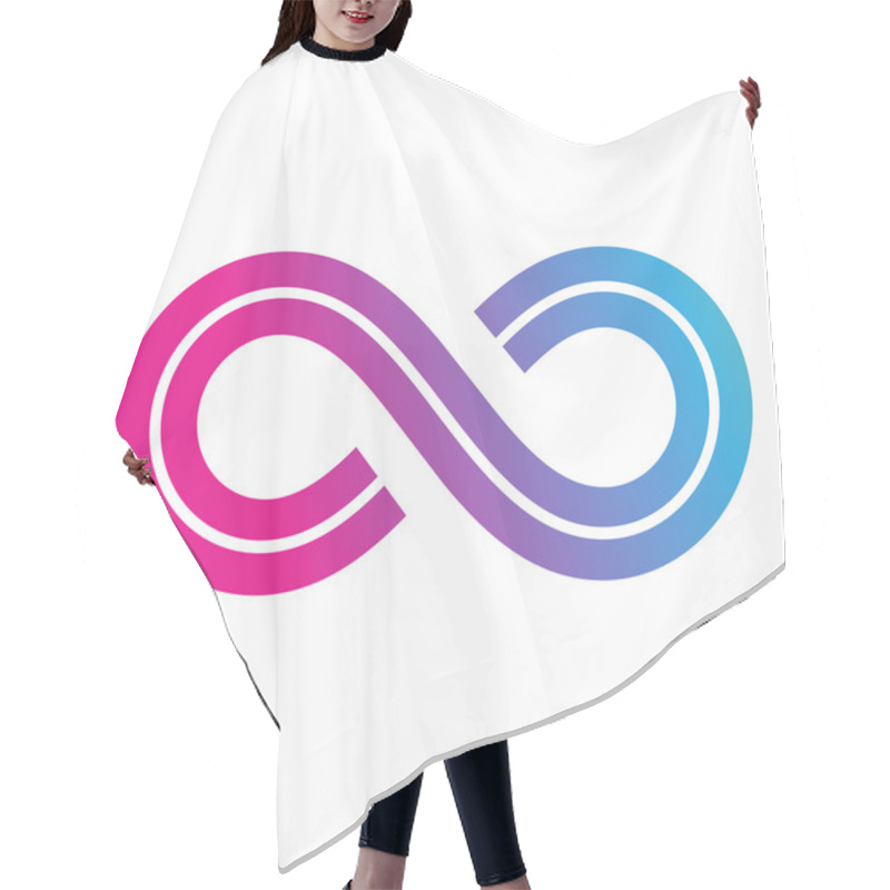 Personality  Infinity Symbol Design Hair Cutting Cape