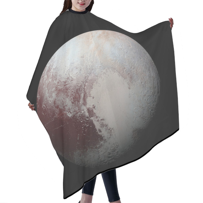 Personality  Solar System - Pluto. Isolated Planet On Black Background. Hair Cutting Cape