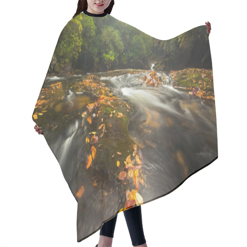 Personality  Beautiful Chattooga River In Autumn Hair Cutting Cape