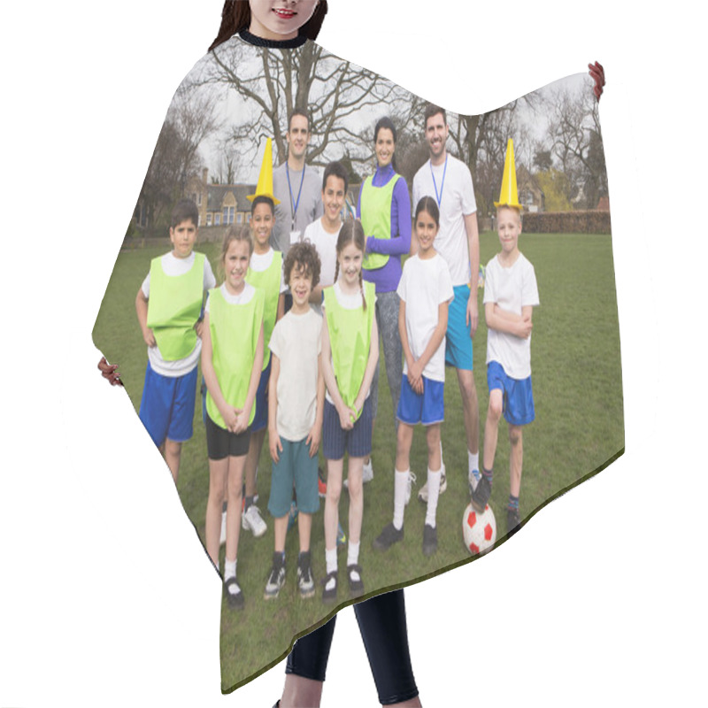 Personality  Kids Soccer Team Hair Cutting Cape