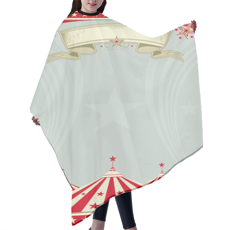 Personality  Circus Retro Big Top. Hair Cutting Cape