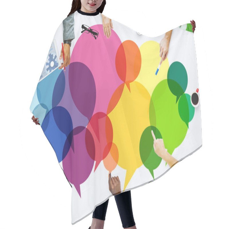 Personality  People Message Talking Communication Concept Hair Cutting Cape