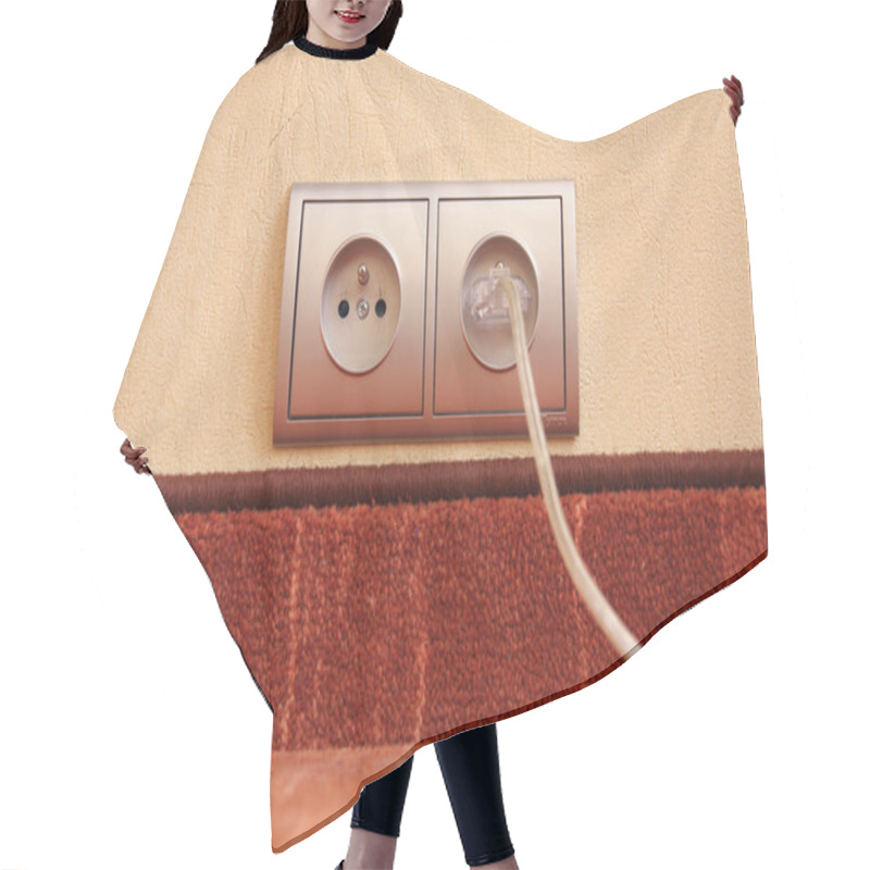 Personality  Electric Socket Hair Cutting Cape