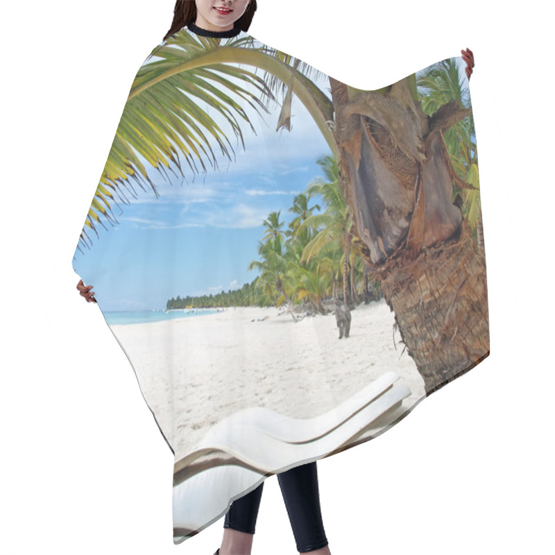 Personality  Caribbean Sea Dominican Republic Island Saona Hair Cutting Cape