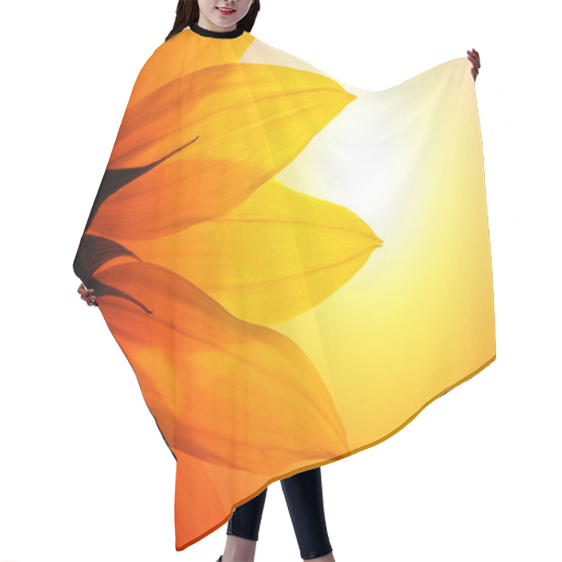 Personality  Sunflower Hair Cutting Cape