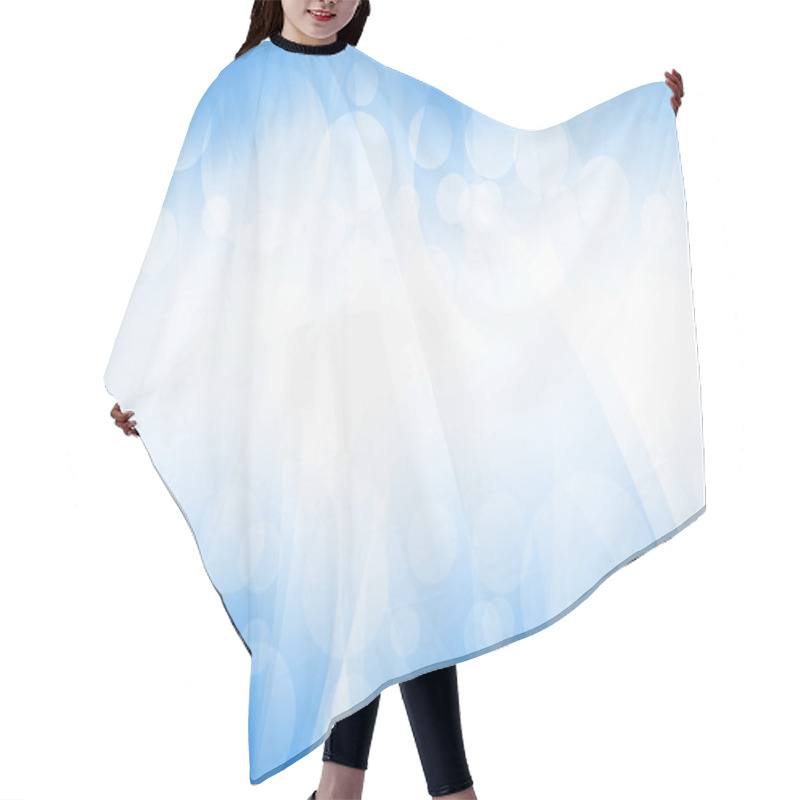 Personality  Blue Soft Light Subtle Abstract Background Hair Cutting Cape