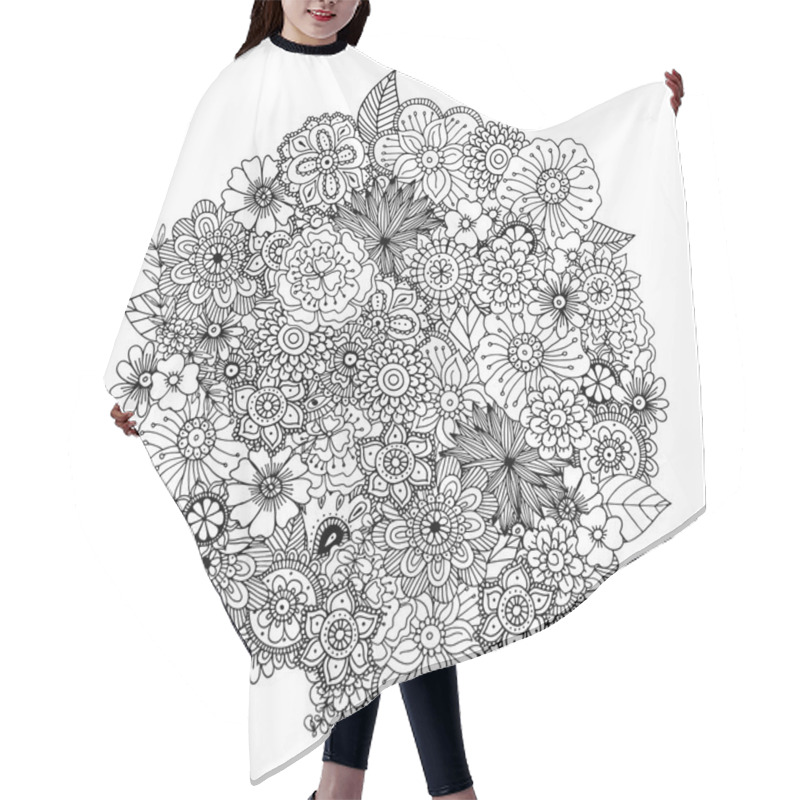 Personality  Abstract Lace Floral Background Hair Cutting Cape