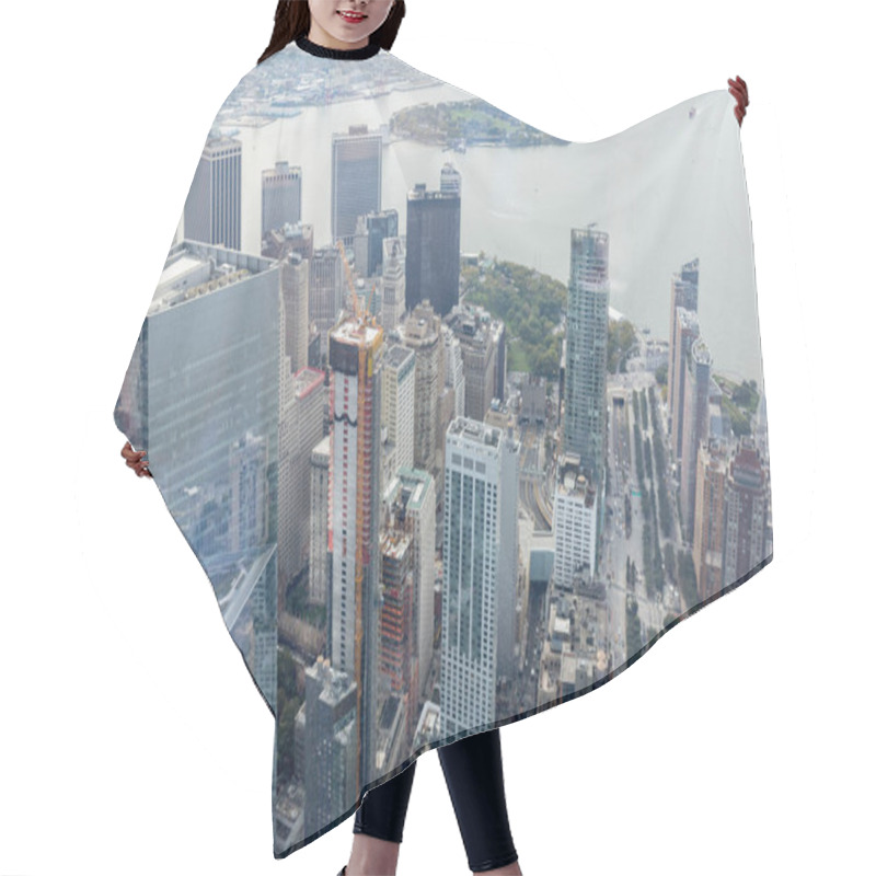 Personality  Aerial View Of New York City Skyscrapers, Usa Hair Cutting Cape