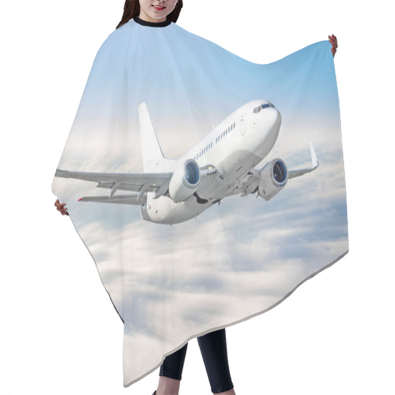 Personality  Airplane Climb Gains Altitude At Speed In Motion Blur Above Sky Clouds Flight Journey Height Hair Cutting Cape