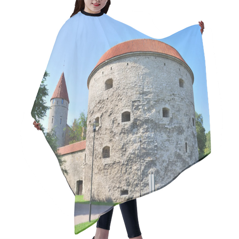 Personality  Tallinn, Estonia. Fat Margaret's Tower Hair Cutting Cape