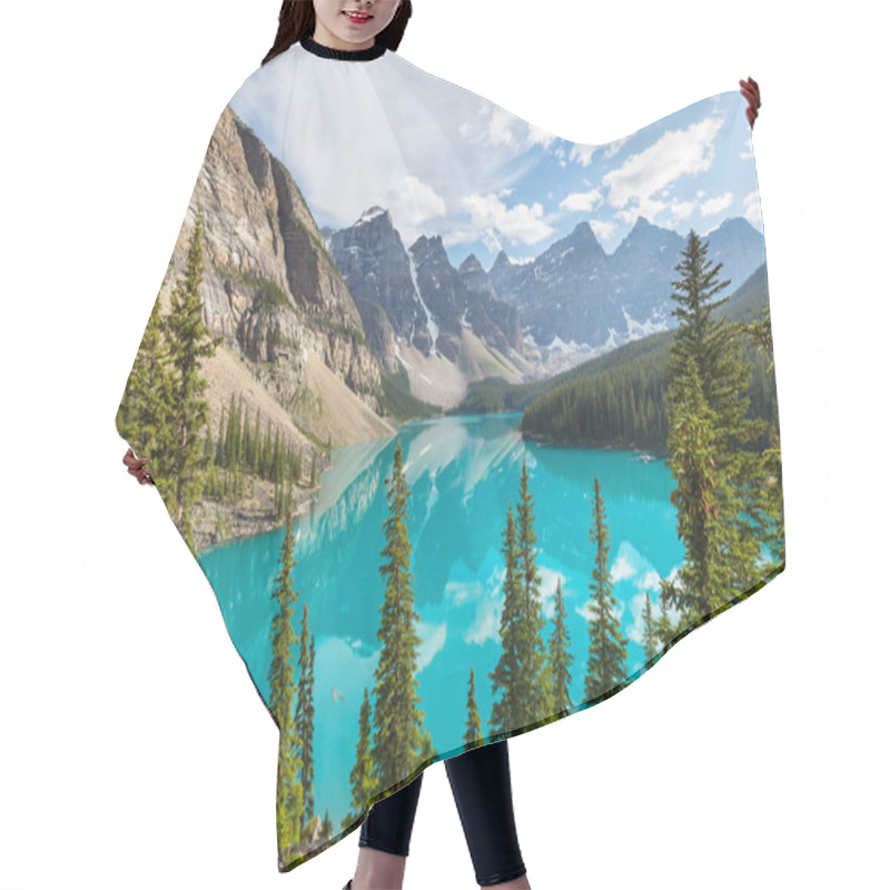 Personality  Beautiful Moraine Lake Hair Cutting Cape