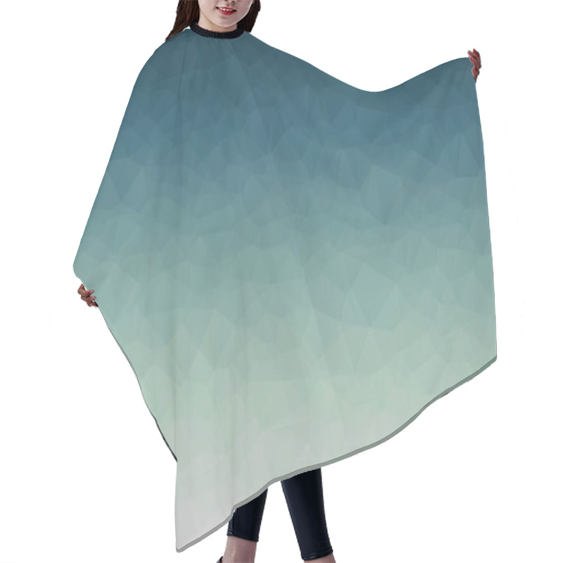 Personality  Pastel Blue Grey Polygonal Background Hair Cutting Cape