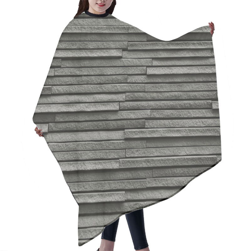 Personality  Black Bricks Stone Hair Cutting Cape