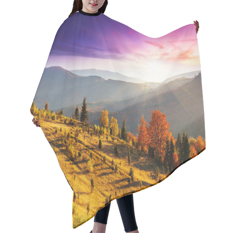 Personality  Morning Mountains Landscape Hair Cutting Cape