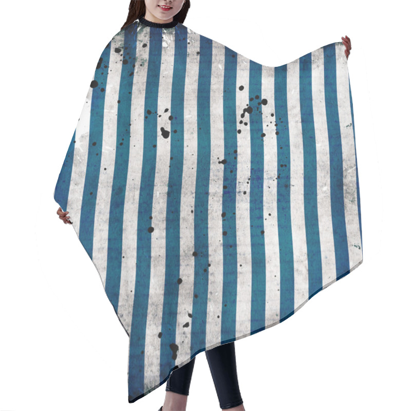 Personality  Abstract Grunge Background With Vertical Stripes Hair Cutting Cape