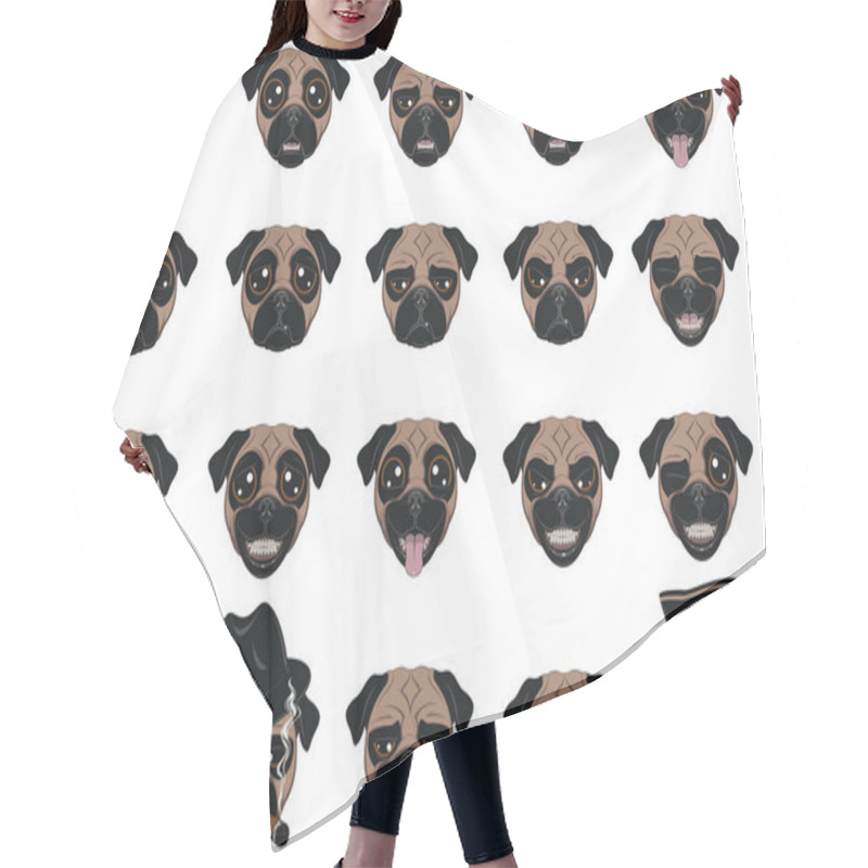 Personality  Set Of Funny Dogs Hair Cutting Cape