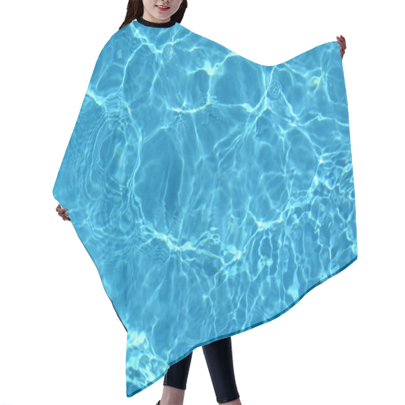 Personality  Water Surface With A Blue Ripples Hair Cutting Cape