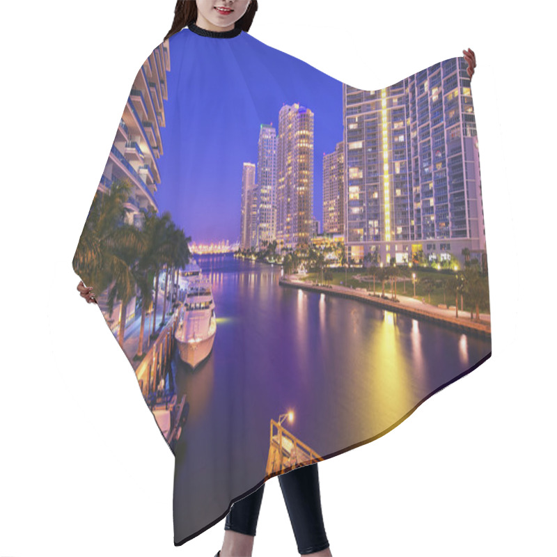 Personality  Downtown Miami Buildings Hair Cutting Cape