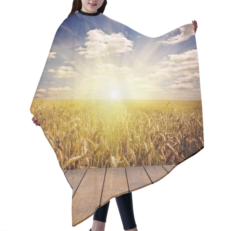 Personality  Wood Textured Hair Cutting Cape