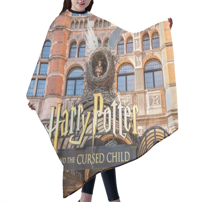 Personality  London, United Kingdom - September 24, 2021 - Harry Potter And The Cursed Child In Palace Theatre.  Hair Cutting Cape