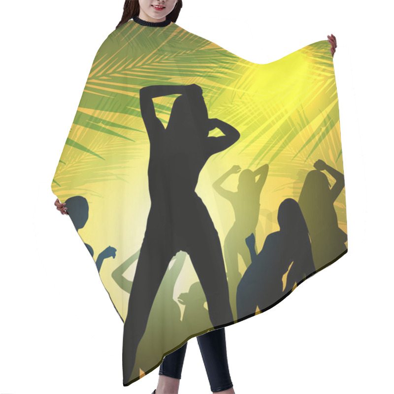 Personality  Party Silhouette Girl Hair Cutting Cape