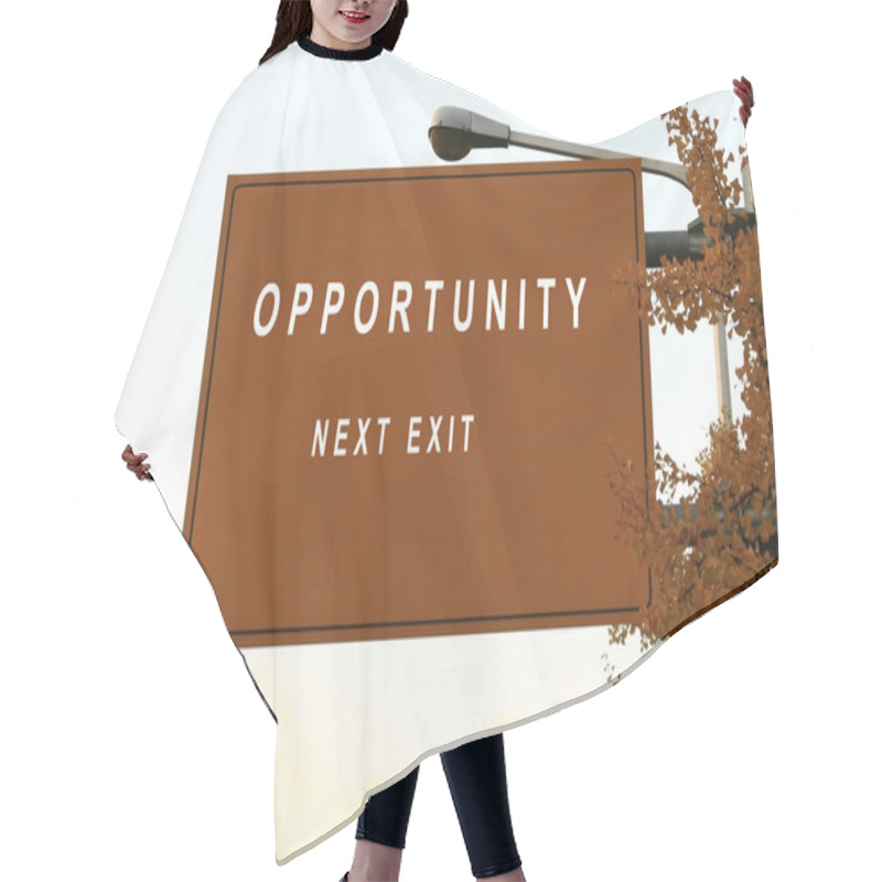 Personality  Opportunity Sign Hair Cutting Cape