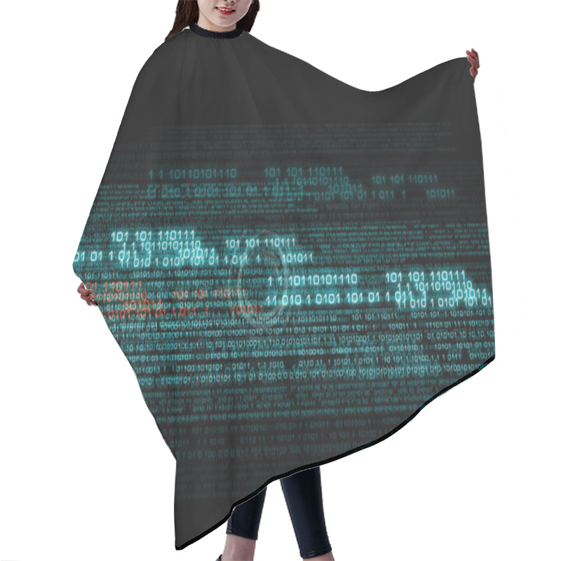 Personality  Digital Background Hair Cutting Cape