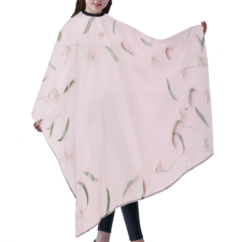 Personality  Frame With Dry Flowers Hair Cutting Cape