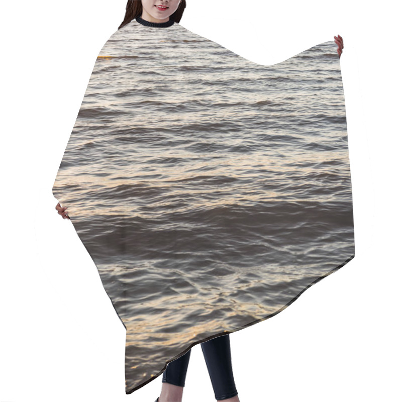 Personality  Full Frame View Of Beautiful Natural Background With Wavy Sea Hair Cutting Cape