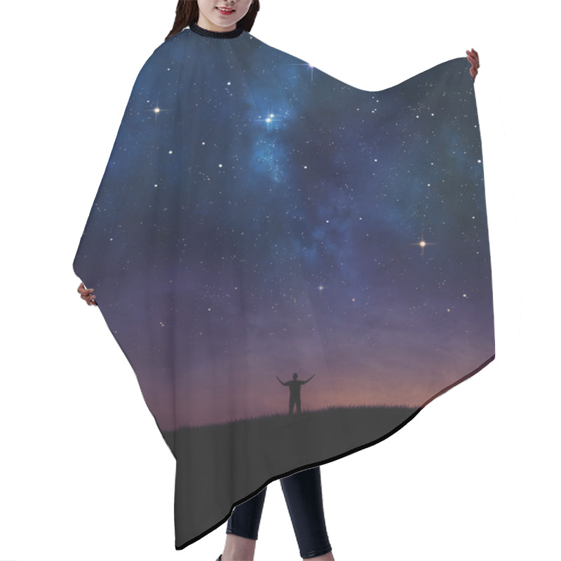 Personality  Night Sky Praise Hair Cutting Cape