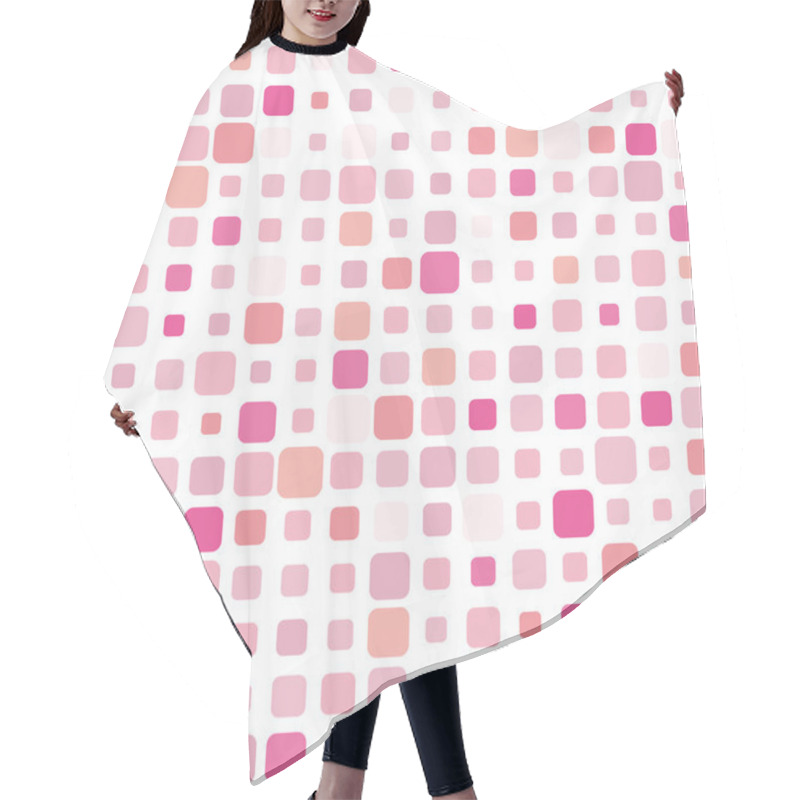 Personality  Pink Mosaic Background Hair Cutting Cape