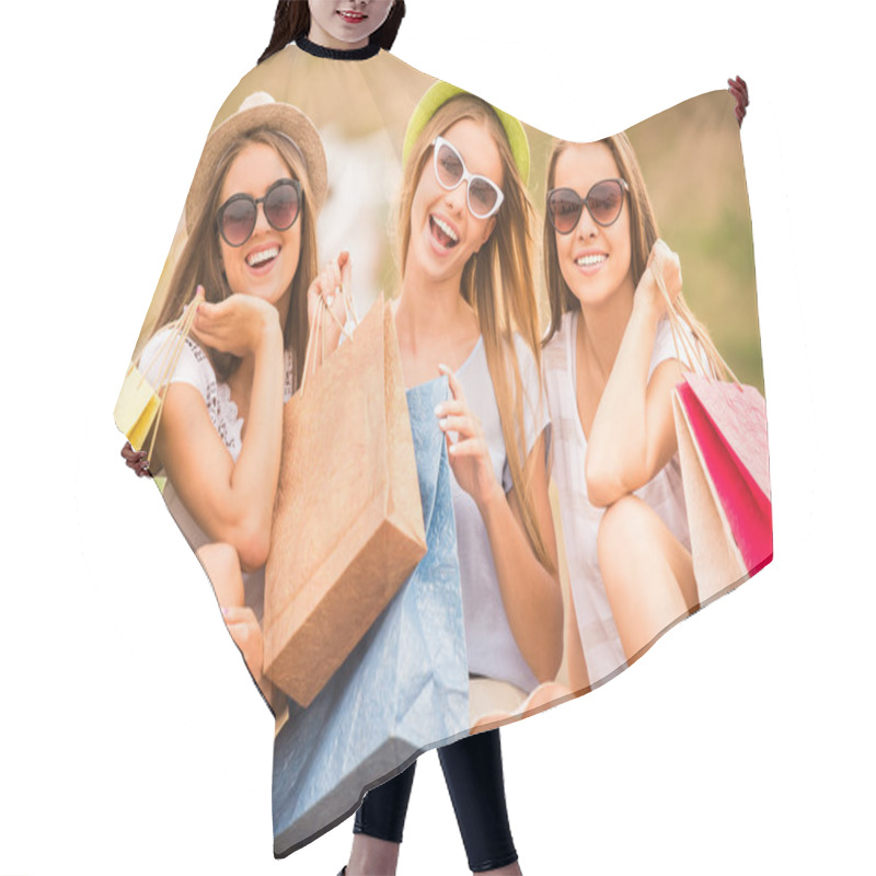 Personality  Happy Girls Hair Cutting Cape