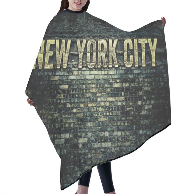 Personality  New York City Grungy Brick Wall Hair Cutting Cape