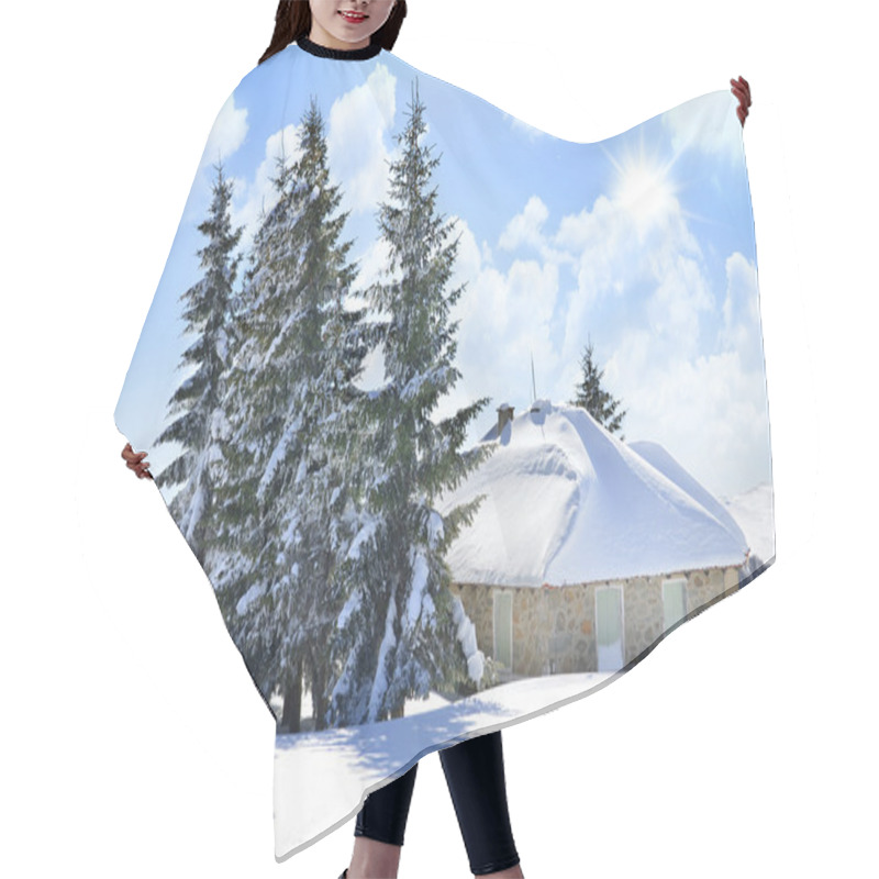 Personality  Winter House Hair Cutting Cape