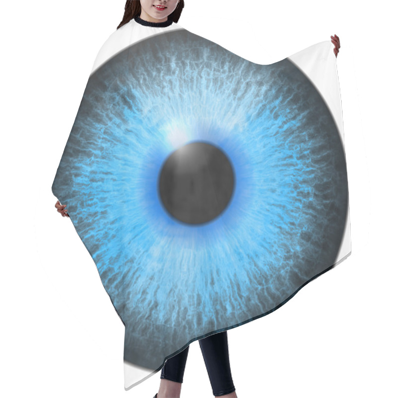 Personality  Eye Iris Generated Hires Texture Hair Cutting Cape